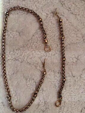 Goldtone Necklace and Bracelet Set